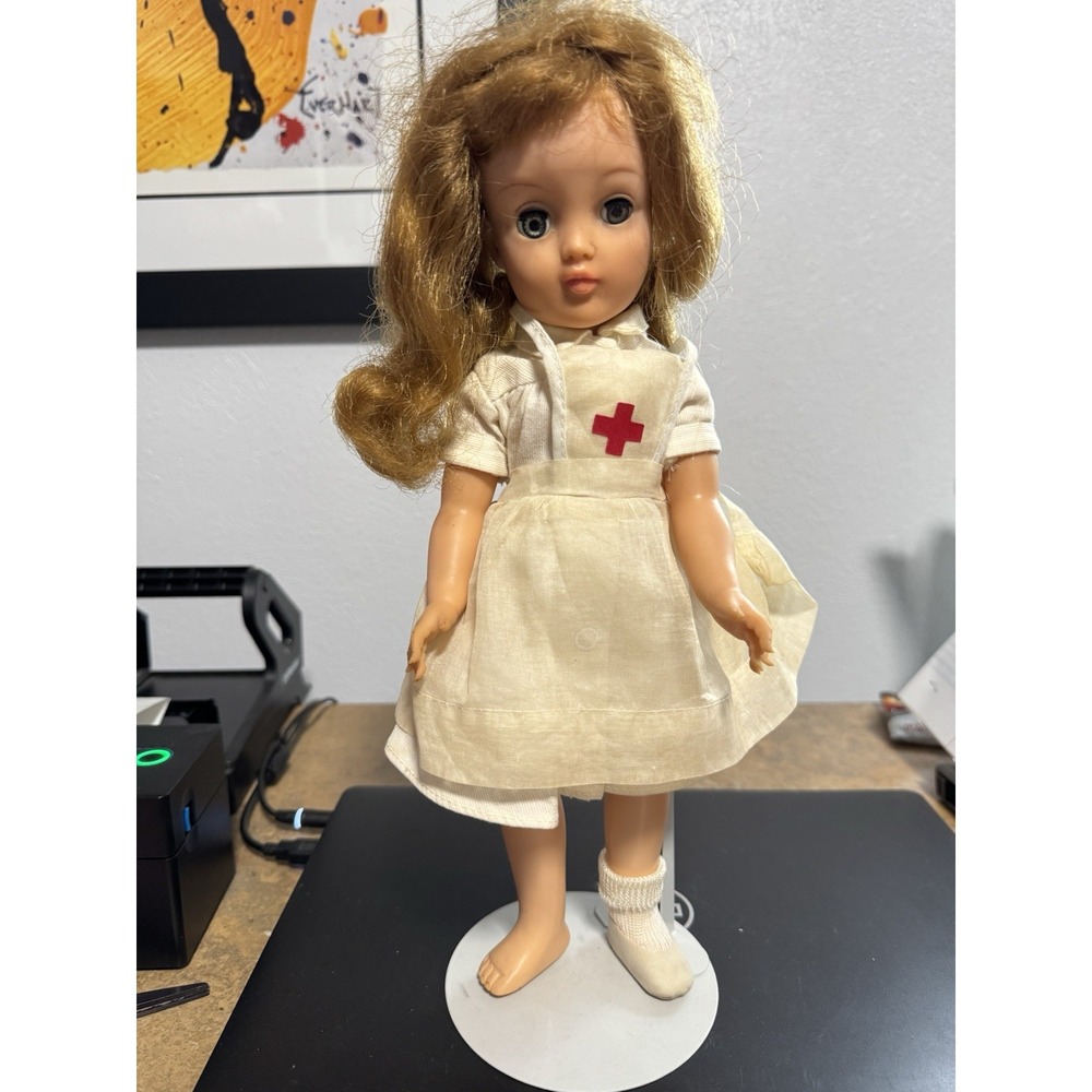 Vintage Ideal Doll 14" Nurse Red Head Toni?